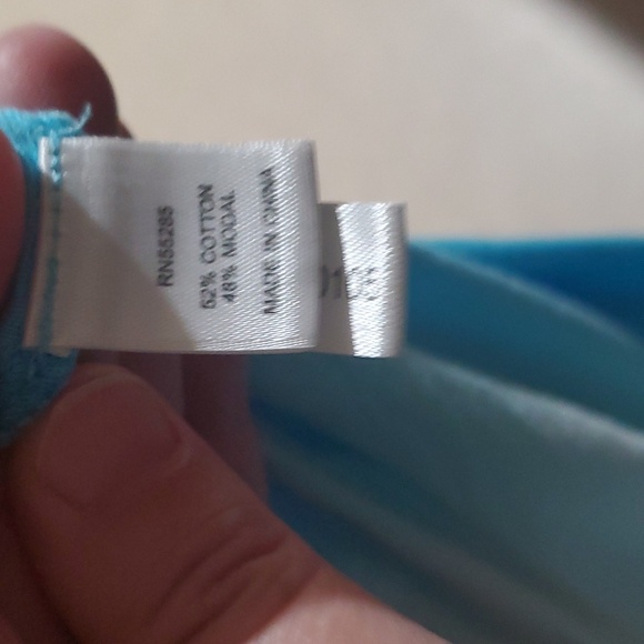 Express s flowy rwhite fades to blue ombre acerback - Picture 5 of 6